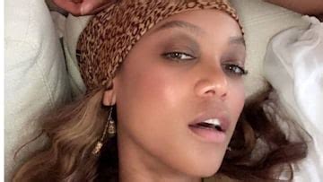 naked pictures of tyra banks|Tyra Banks stuns in barely there photos in her bed